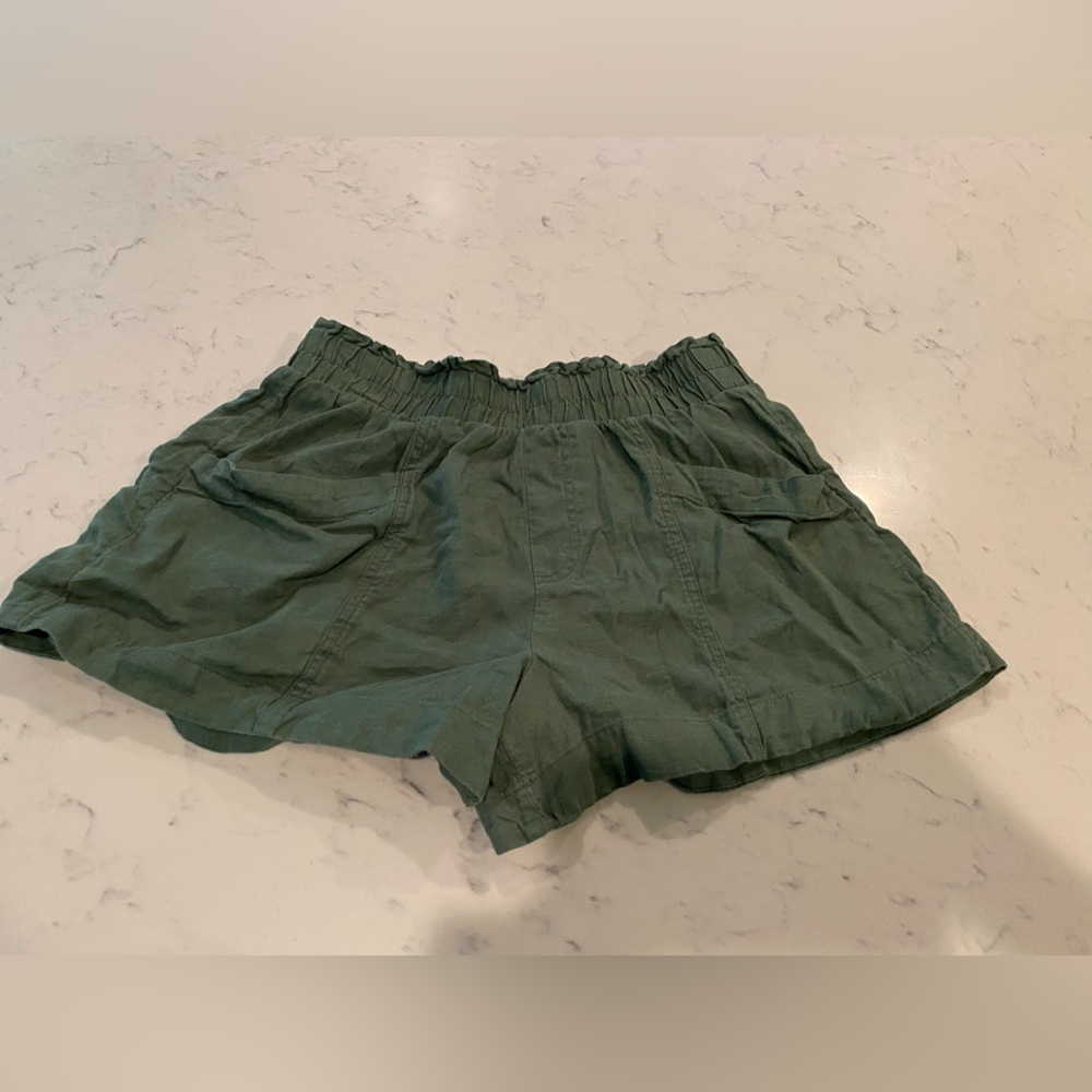 Target A New Day Olive Green Linen Style Shorts Size Medium